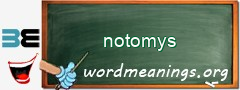 WordMeaning blackboard for notomys